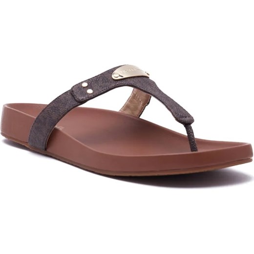 Michael Kors Skórzane japonki PLATE ze sklepu Gomez Fashion Store w kategorii Klapki damskie - zdjęcie 185369661