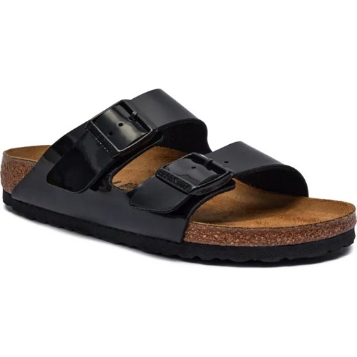 Birkenstock Klapki Arizona | z dodatkiem skóry | narrow fit ze sklepu Gomez Fashion Store w kategorii Klapki damskie - zdjęcie 185369680