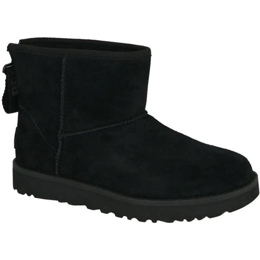 UGG Skórzane śniegowce W CLASSIC MINI LOGO ZIP | z dodatkiem wełny ze sklepu Gomez Fashion Store w kategorii Śniegowce damskie - zdjęcie 185369684