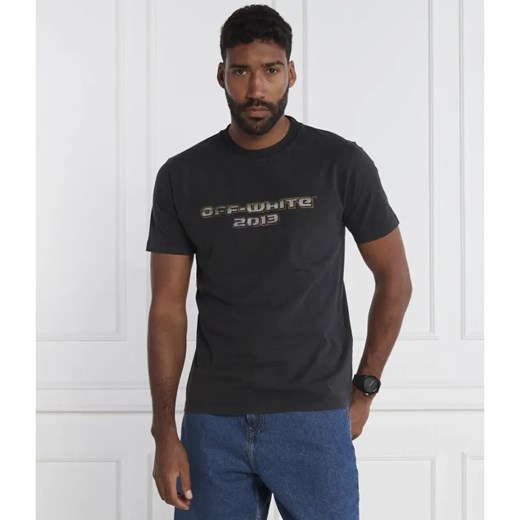OFF-WHITE T-shirt | Slim Fit ze sklepu Gomez Fashion Store w kategorii T-shirty męskie - zdjęcie 185369753
