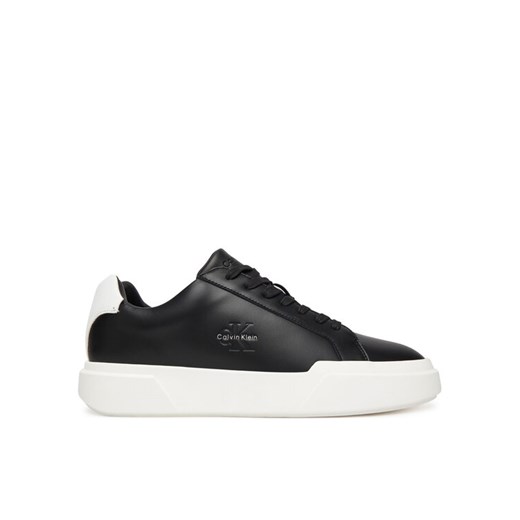 Sneakersy Calvin Klein Chunky Cupsole Laceup Lth YM0YM01344 Czarny ze sklepu eobuwie.pl w kategorii Buty sportowe męskie - zdjęcie 185371181