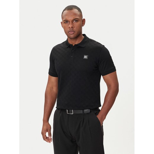 KARL LAGERFELD Polo 745006 554201 Czarny Regular Fit ze sklepu MODIVO w kategorii T-shirty męskie - zdjęcie 185371694