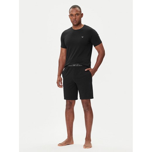 Emporio Armani Underwear Piżama EM000400 AF10776 MC108 Czarny Regular Fit ze sklepu MODIVO w kategorii Piżamy męskie - zdjęcie 185371732