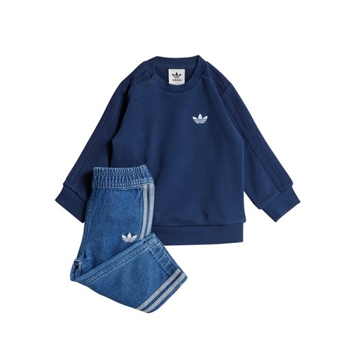 adidas Dres Denim Crew JD5826 Niebieski Regular Fit ze sklepu MODIVO w kategorii Odzież dla niemowląt - zdjęcie 185371790