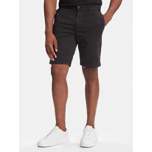 BOSS Szorty materiałowe 50536723 Czarny Slim Fit ze sklepu MODIVO w kategorii Spodenki męskie - zdjęcie 185371801