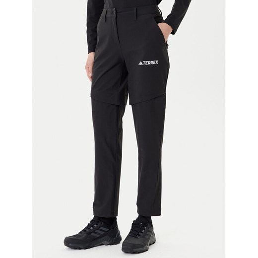 adidas Spodnie outdoor Terrex Multi IZ3322 Czarny Regular Fit ze sklepu MODIVO w kategorii Spodnie damskie - zdjęcie 185371830