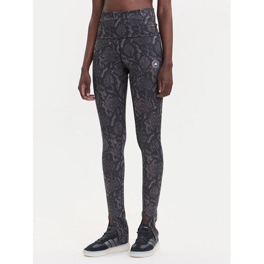 adidas by Stella McCartney Legginsy Training Rolltop Splitcuff JW4575 Szary Slim Fit ze sklepu MODIVO w kategorii Spodnie damskie - zdjęcie 185371852