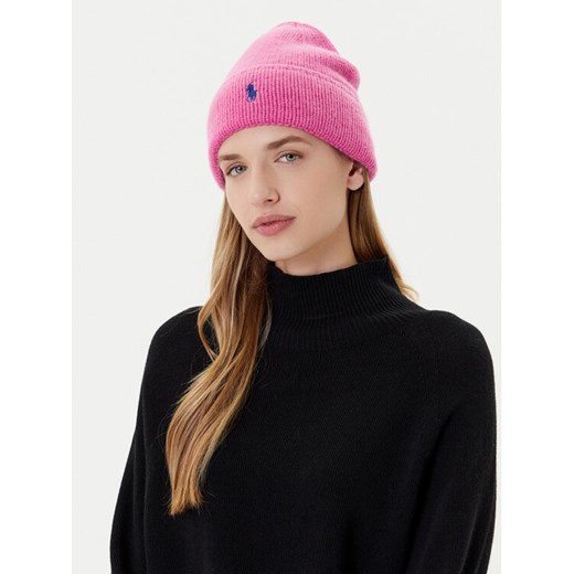 Polo Ralph Lauren Czapka 455954355011 Różowy ze sklepu MODIVO w kategorii Czapki zimowe damskie - zdjęcie 185372012