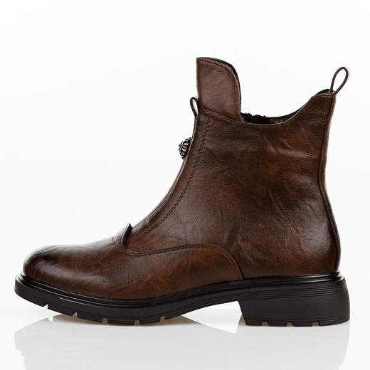 Brązowe botki damskie M.Daszyński 2501-6 39 suzana.pl