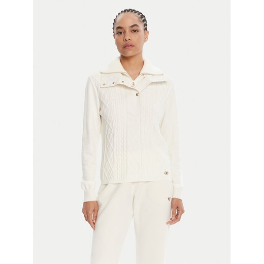Liu Jo Sport Sweter TF5039 MS75L Écru Regular Fit ze sklepu MODIVO w kategorii Swetry damskie - zdjęcie 185373674