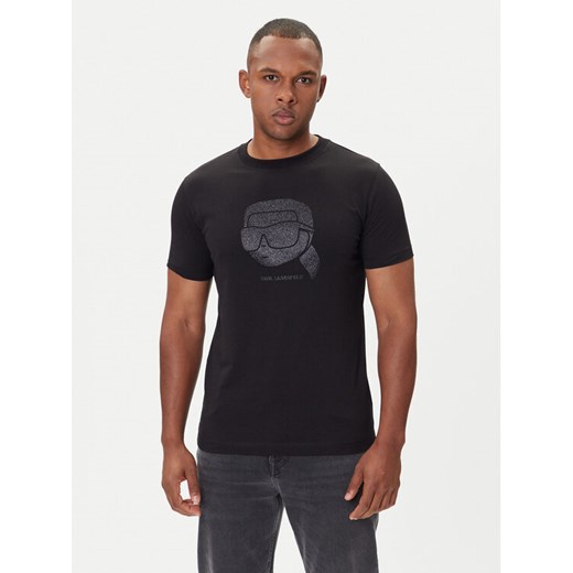 KARL LAGERFELD T-Shirt 755066 554242 Czarny Regular Fit ze sklepu MODIVO w kategorii T-shirty męskie - zdjęcie 185373682