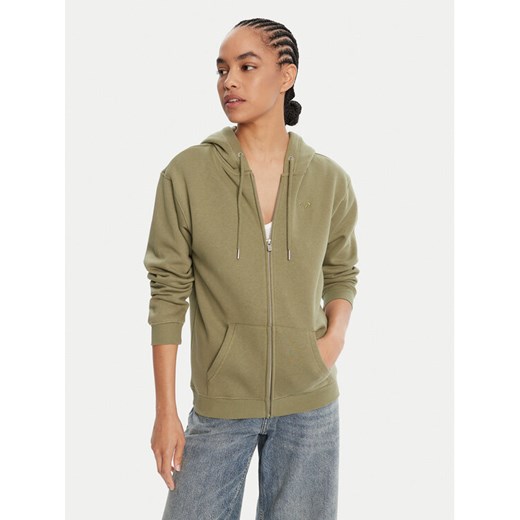 Roxy Bluza Surf Stoked Zipped Brushed ERJFT05022 Zielony Regular Fit ze sklepu MODIVO w kategorii Bluzy damskie - zdjęcie 185373723