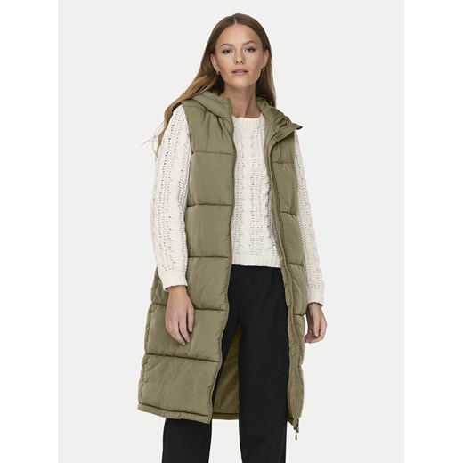 ONLY Bezrękawnik Alina 15241995 Zielony Regular Fit ze sklepu MODIVO w kategorii Kamizelki damskie - zdjęcie 185373744
