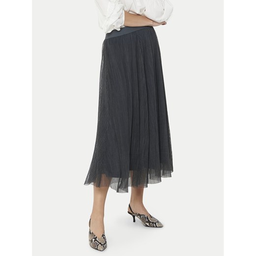 ONLY Spódnica midi Lavina 15214303 Szary Regular Fit ze sklepu MODIVO w kategorii Spódnice - zdjęcie 185373750