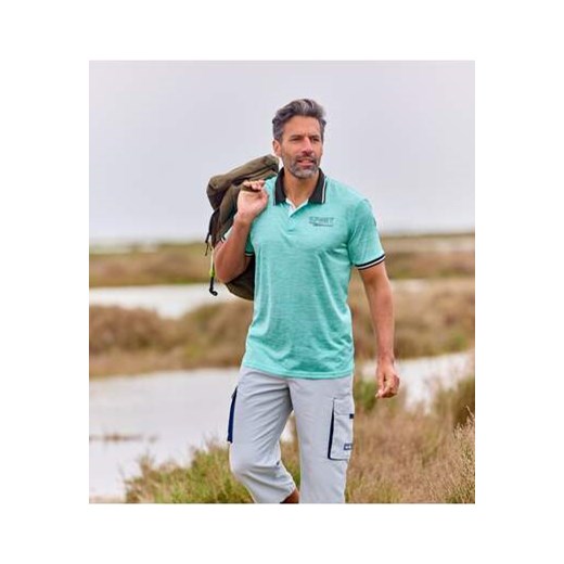 Zestaw 2 polo z efektem flammé ze sklepu Atlas For Men w kategorii T-shirty męskie - zdjęcie 185374484