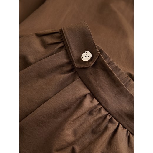 Reserved - Spódnica midi - brązowy Reserved M Reserved