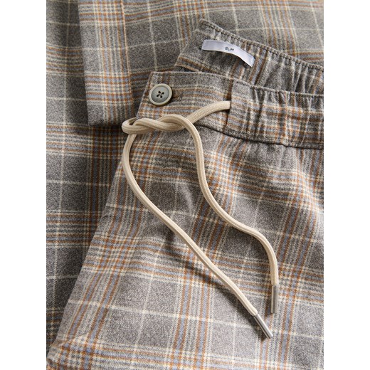 Reserved - Spodnie carrot w kratę - ciemnoszary Reserved M Reserved