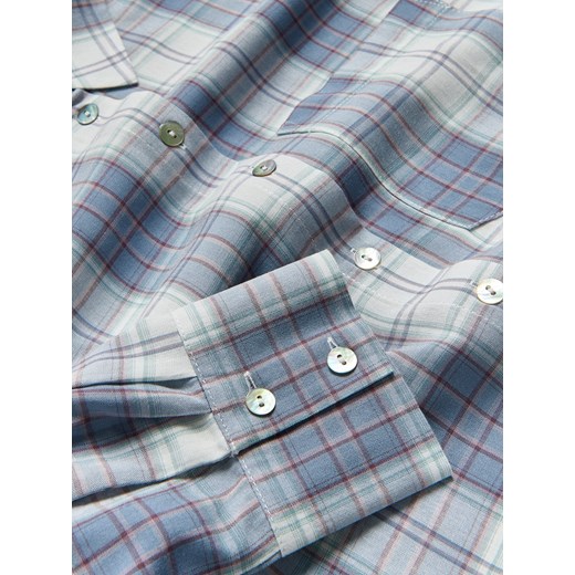 Reserved - Koszula w kratę z wiskozy - lawendowy Reserved XL Reserved