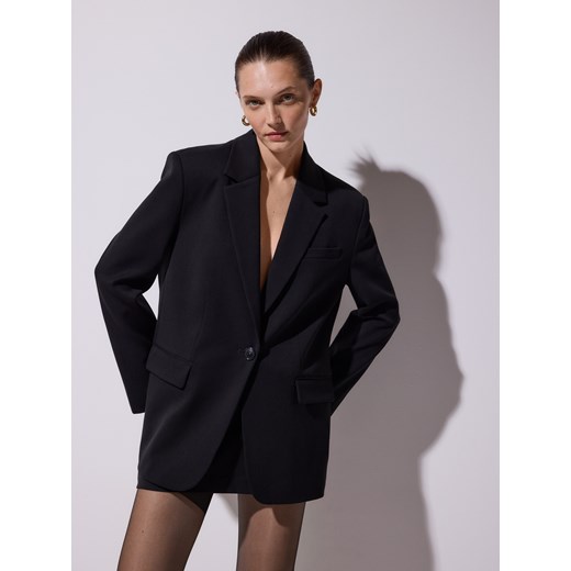 Reserved - Jednorzędowa marynarka - czarny Reserved L Reserved