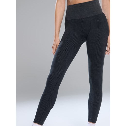 Sinsay - Prążkowane legginsy - szary Sinsay M Sinsay