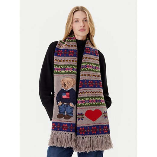 Szalik Polo Ralph Lauren 455981438001 Kolorowy ze sklepu eobuwie.pl w kategorii Szaliki i chusty damskie - zdjęcie 185376671