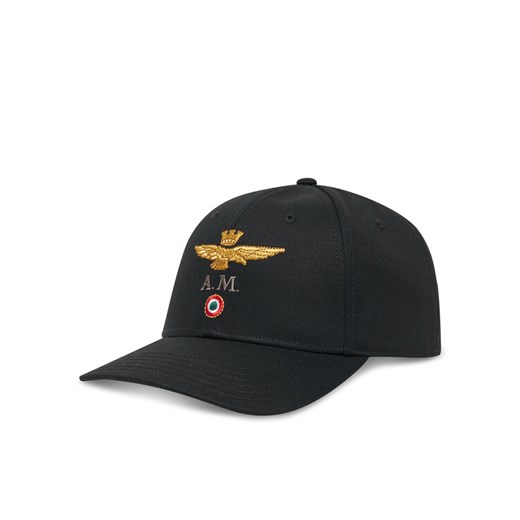 Czapka z daszkiem Aeronautica Militare 252HA1100UCT02848 Czarny ze sklepu eobuwie.pl w kategorii Czapki z daszkiem męskie - zdjęcie 185376721