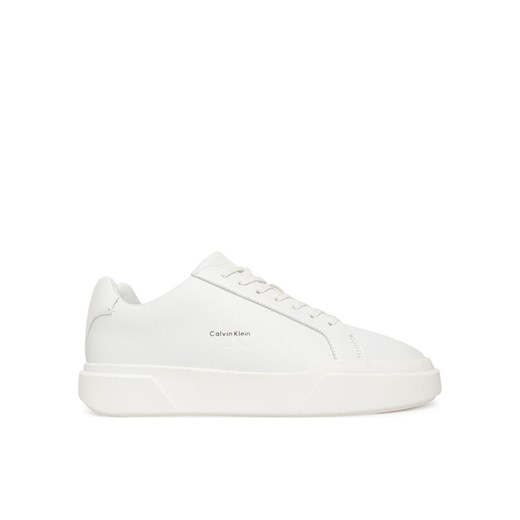 Sneakersy Calvin Klein Chunky Cupsole Laceup Lth YM0YM01344 Biały ze sklepu eobuwie.pl w kategorii Buty sportowe męskie - zdjęcie 185376762