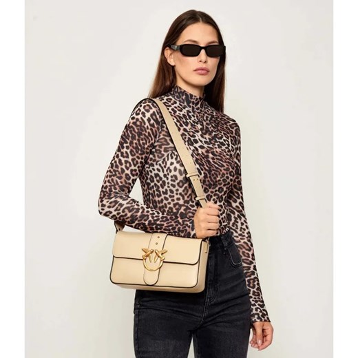 Pinko Skórzana torebka na ramię LOVE ONE CLASSIC ze sklepu Gomez Fashion Store w kategorii Listonoszki - zdjęcie 185378192