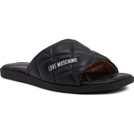 Love Moschino Skórzane klapki ze sklepu Gomez Fashion Store w kategorii Klapki damskie - zdjęcie 185378260
