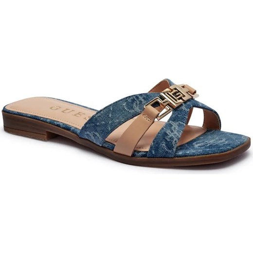 Guess Klapki LADY JRONE5 | z dodatkiem skóry ze sklepu Gomez Fashion Store w kategorii Klapki damskie - zdjęcie 185378262