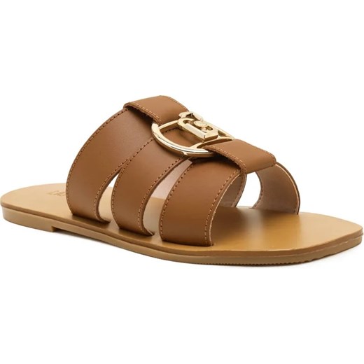 Liu Jo Skórzane klapki SABA 08 ze sklepu Gomez Fashion Store w kategorii Klapki damskie - zdjęcie 185378312