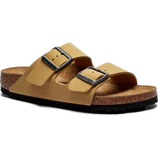 Birkenstock Klapki Arizona BFBC | z dodatkiem skóry | narrow fit ze sklepu Gomez Fashion Store w kategorii Klapki damskie - zdjęcie 185378332