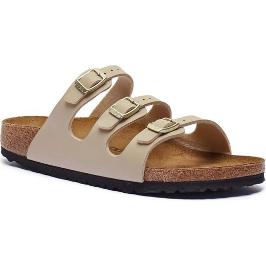 Birkenstock Klapki Florida BF | z dodatkiem skóry | narrow fit ze sklepu Gomez Fashion Store w kategorii Klapki damskie - zdjęcie 185378350