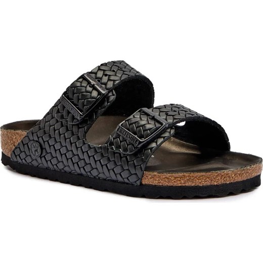 Birkenstock Skórzane klapki Arizona LENA | narrow fit ze sklepu Gomez Fashion Store w kategorii Klapki damskie - zdjęcie 185378360