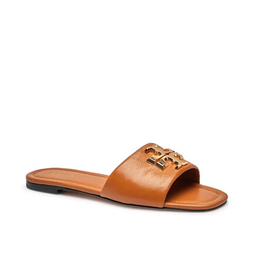 TORY BURCH Skórzane klapki ELEANOR ze sklepu Gomez Fashion Store w kategorii Klapki damskie - zdjęcie 185378383