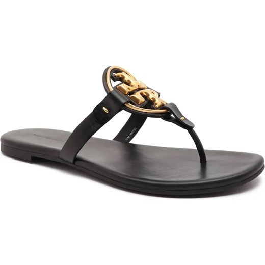 TORY BURCH Skórzane japonki Miller ze sklepu Gomez Fashion Store w kategorii Klapki damskie - zdjęcie 185378404
