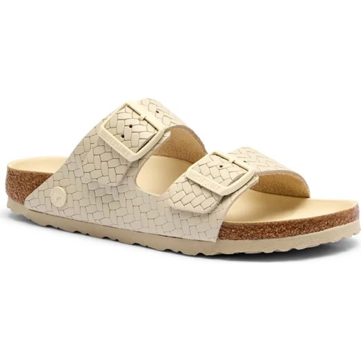 Birkenstock Skórzane klapki Arizona LENA | narrow fit ze sklepu Gomez Fashion Store w kategorii Klapki damskie - zdjęcie 185378423