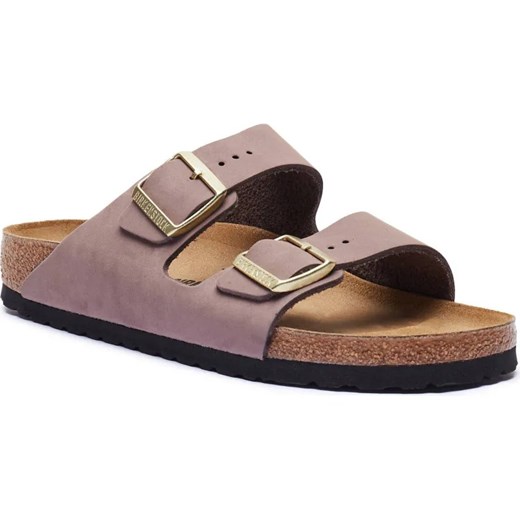 Birkenstock Skórzane klapki Arizona LENB | narrow fit ze sklepu Gomez Fashion Store w kategorii Klapki damskie - zdjęcie 185378424