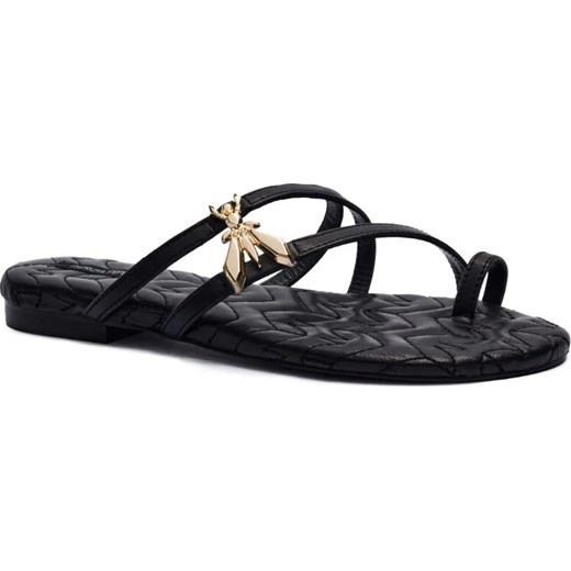 Patrizia Pepe Skórzane klapki ze sklepu Gomez Fashion Store w kategorii Klapki damskie - zdjęcie 185378454