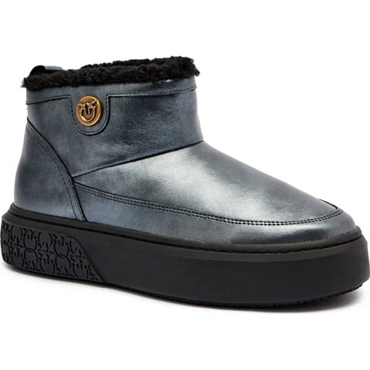 Pinko Skórzane śniegowce YOKO 22 | shearling ze sklepu Gomez Fashion Store w kategorii Śniegowce damskie - zdjęcie 185378461