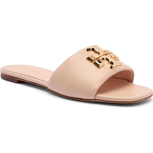 TORY BURCH Skórzane klapki ELEANOR ze sklepu Gomez Fashion Store w kategorii Klapki damskie - zdjęcie 185378472