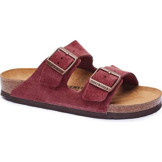 Birkenstock Skórzane klapki Arizona BS | narrow fit ze sklepu Gomez Fashion Store w kategorii Klapki damskie - zdjęcie 185378531