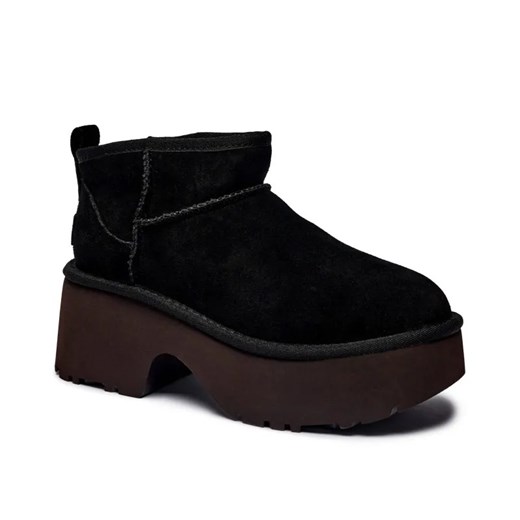 UGG Skórzane śniegowce Classic Ultra Mini New Heights | z dodatkiem wełny ze sklepu Gomez Fashion Store w kategorii Śniegowce damskie - zdjęcie 185378551