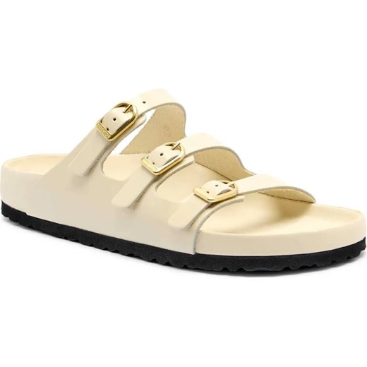 Birkenstock Skórzane klapki Florida D-Buckle | narrow fit ze sklepu Gomez Fashion Store w kategorii Klapki damskie - zdjęcie 185378561