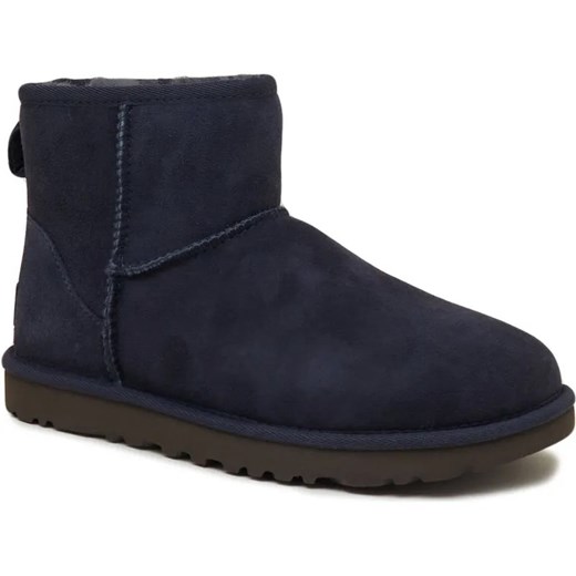 UGG Skórzane śniegowce Classic Mini II | z dodatkiem wełny ze sklepu Gomez Fashion Store w kategorii Śniegowce damskie - zdjęcie 185378630