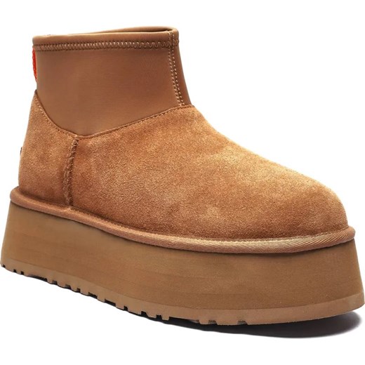 UGG Skórzane śniegowce Classic Mini Dipper | z dodatkiem wełny ze sklepu Gomez Fashion Store w kategorii Śniegowce damskie - zdjęcie 185378641