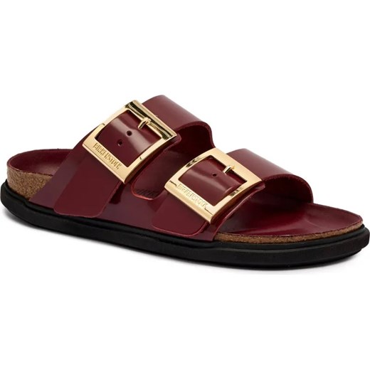Birkenstock Skórzane klapki Arizona DB LENA | narrow fit ze sklepu Gomez Fashion Store w kategorii Klapki damskie - zdjęcie 185378643