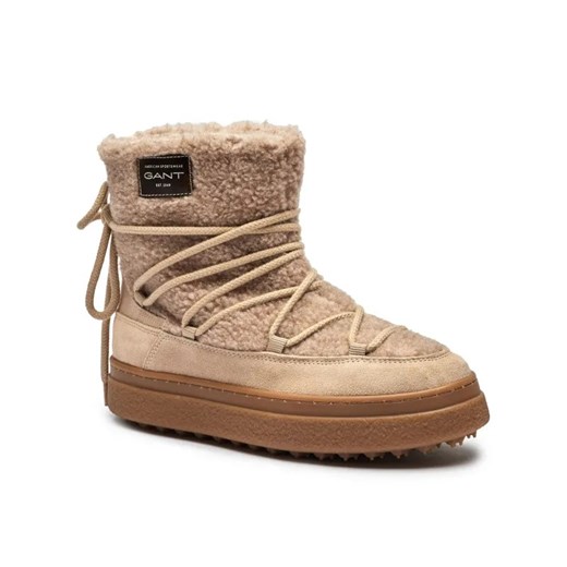 Gant Ocieplane śniegowce Snowhill | z dodatkiem skóry ze sklepu Gomez Fashion Store w kategorii Śniegowce damskie - zdjęcie 185378680
