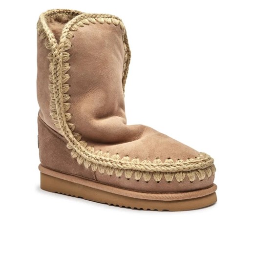 MOU Skórzane śniegowce Eskimo 24 | z dodatkiem wełny ze sklepu Gomez Fashion Store w kategorii Śniegowce damskie - zdjęcie 185378720