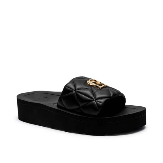 Love Moschino Skórzane klapki ze sklepu Gomez Fashion Store w kategorii Klapki damskie - zdjęcie 185378730